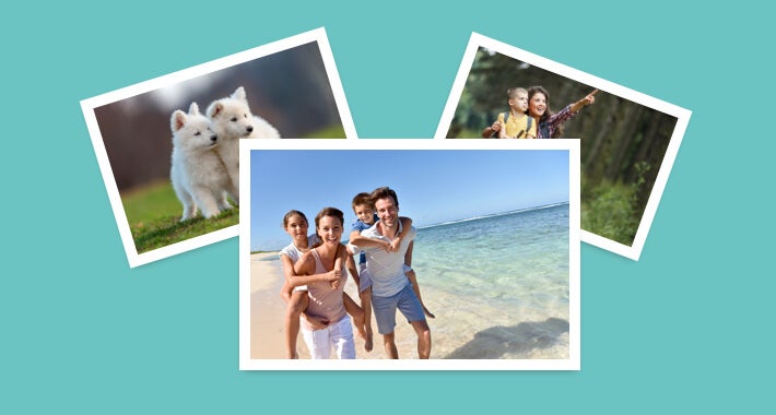 User uploading multiple photos into a custom calendar design interface